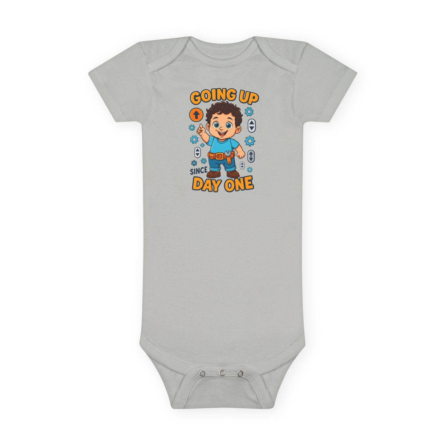 Going Up Since Day One - Cute Baby Onesie