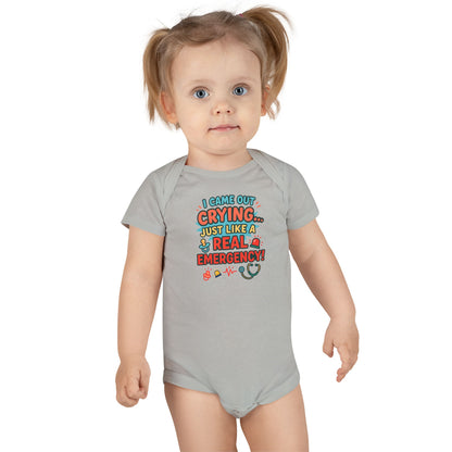  I Came Out Crying Baby Onesie