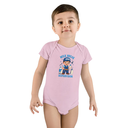 Milk Break Supervisor Onesie - Pink