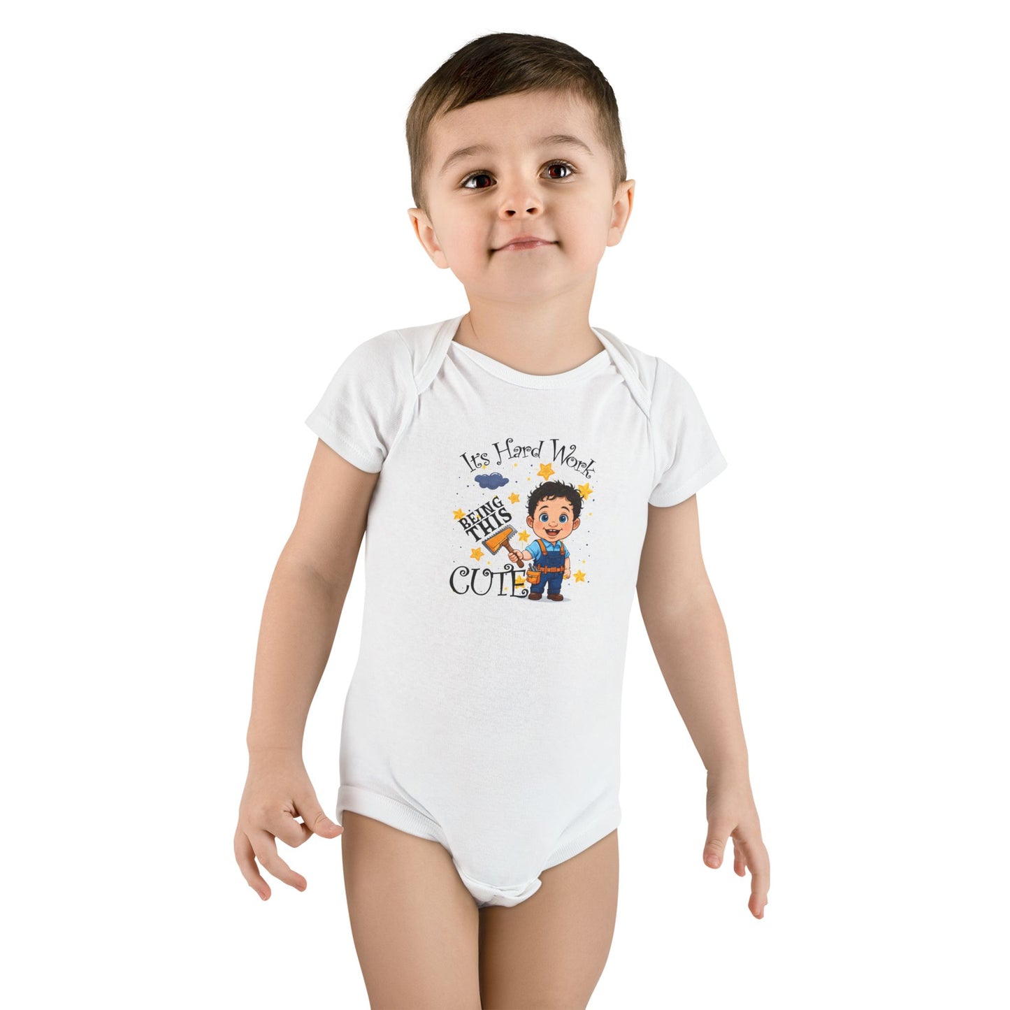 Cute Baby Onesie - White