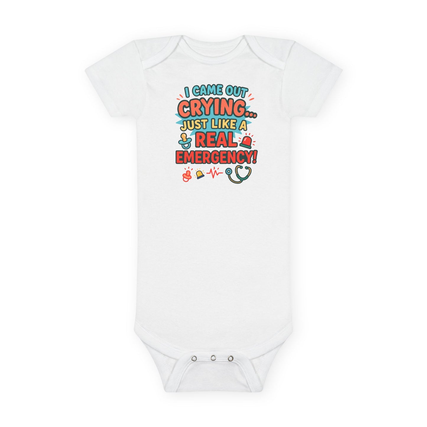  I Came Out Crying Baby Onesie 