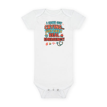  I Came Out Crying Baby Onesie 