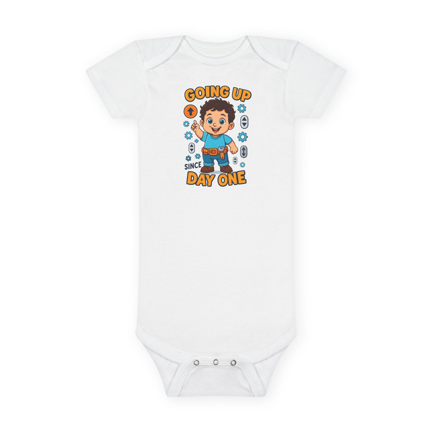 Going Up Since Day One - Cute Baby Onesie
