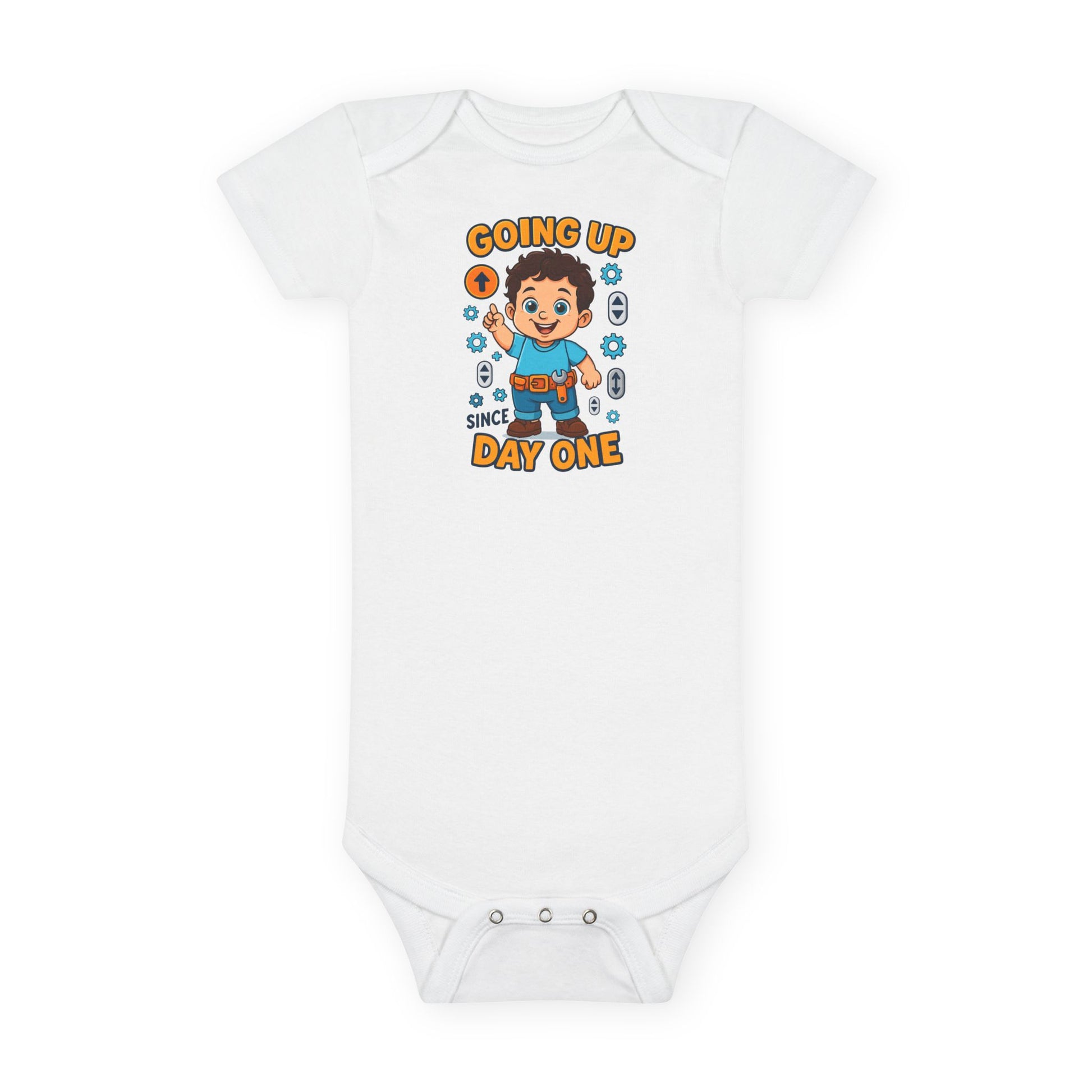 Going Up Since Day One - Cute Baby Onesie