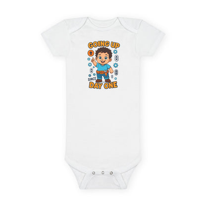 Going Up Since Day One - Cute Baby Onesie