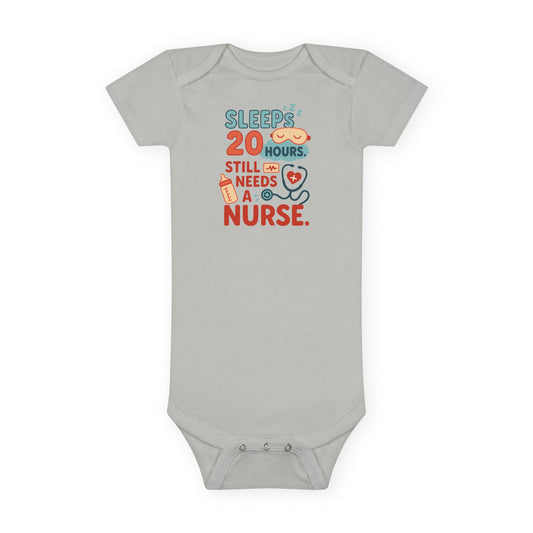 Adorable Nurse Design Baby Onesie - Perfect for Newborns and Toddlers!